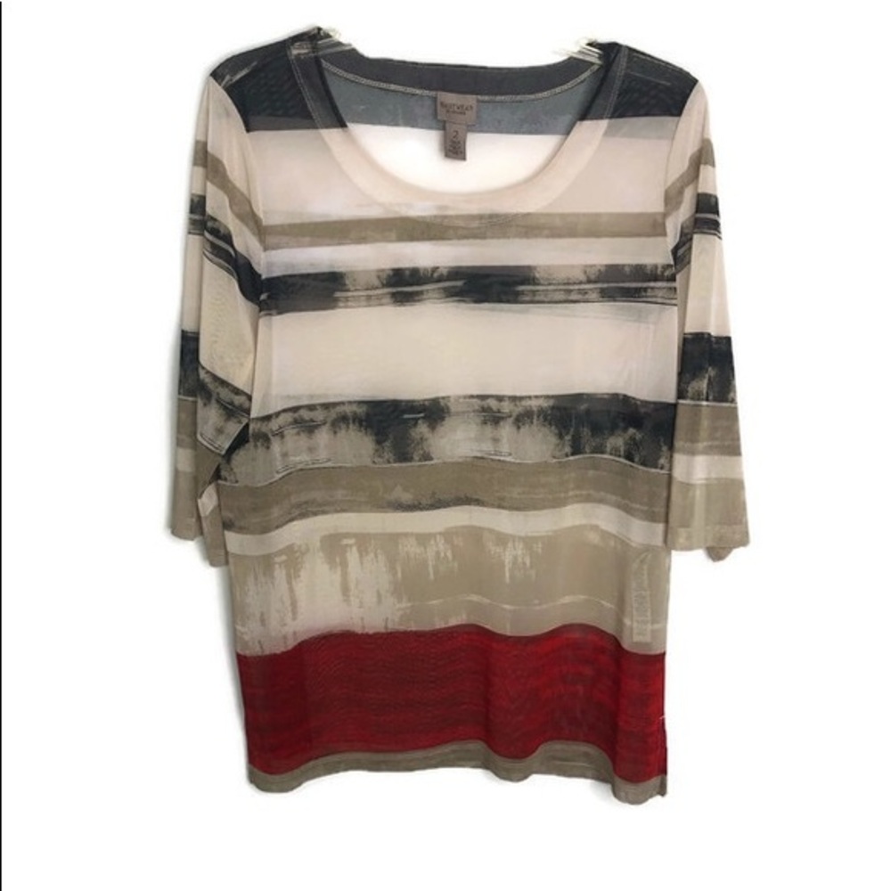EASYWEAR CHICO'S‎ MESH TOP 2 L